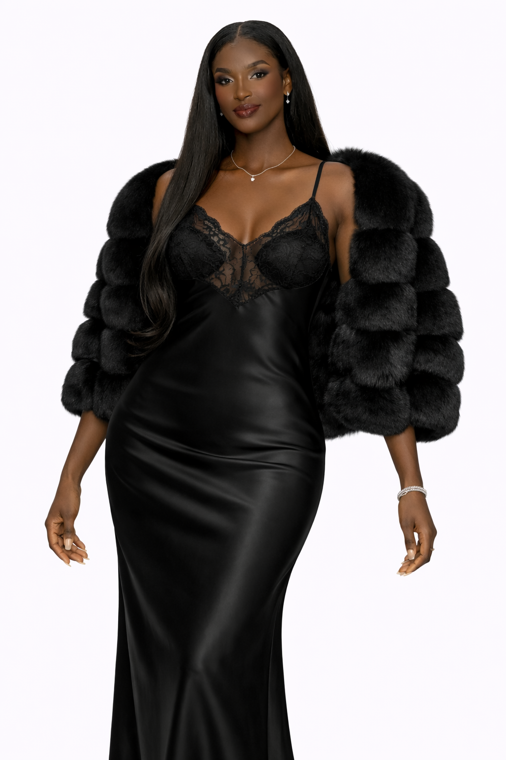 Robe soirée satin – Maison Furella