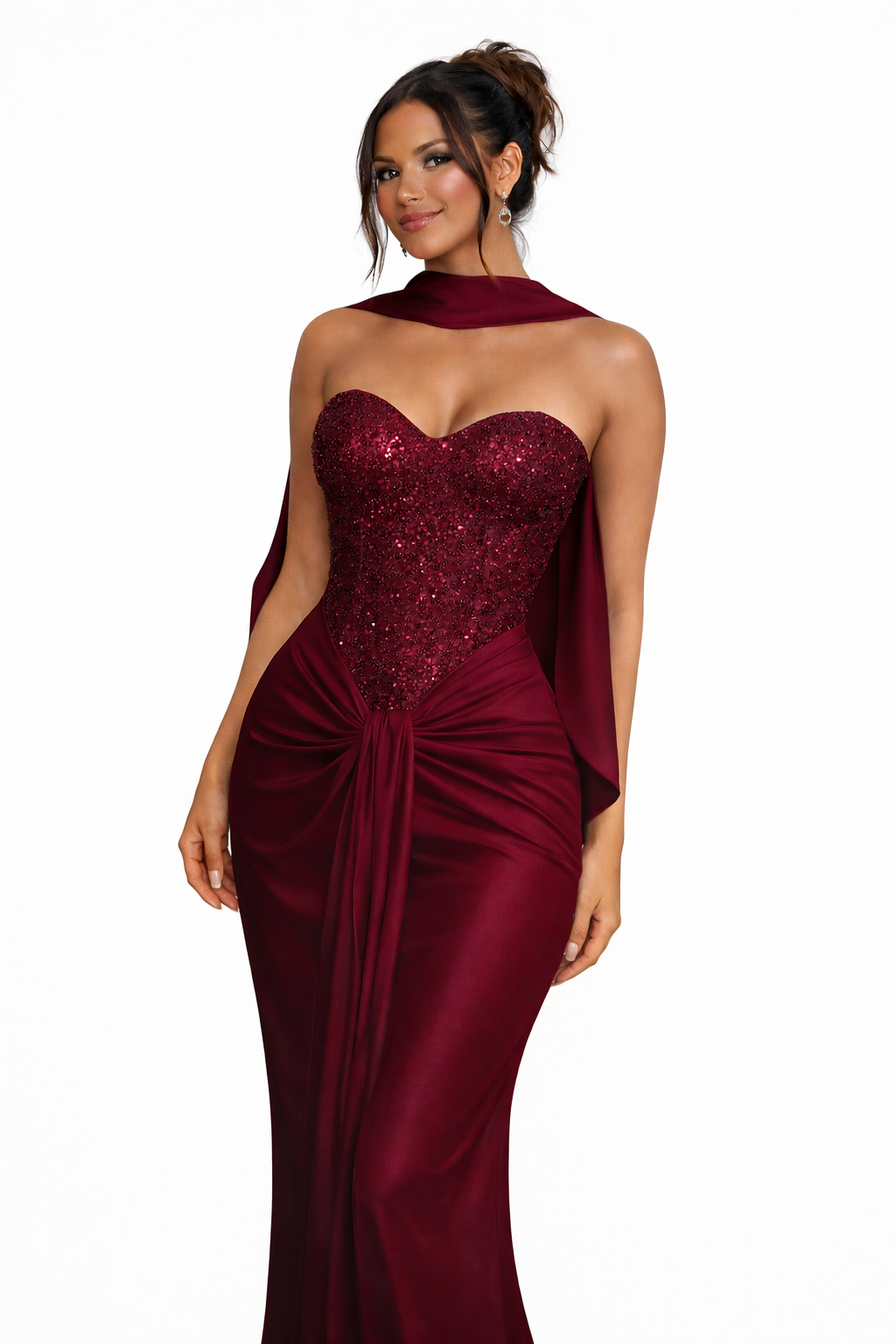 Robe soirée croisée - Maison Furrella